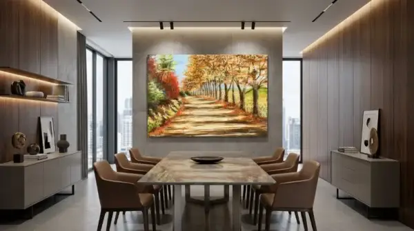 The Path of Light – original oil painting on canvas by Yehudit Binder