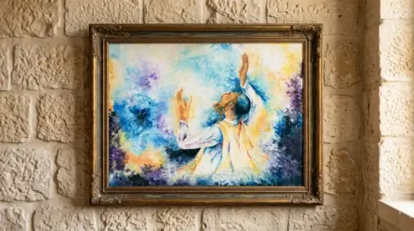 The Outcry – original oil painting on canvas by Yehudit Binder